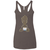 T-Shirts Macchiato / X-Small Eating Candies Women's Triblend Racerback Tank