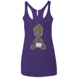 T-Shirts Purple / X-Small Eating Candies Women's Triblend Racerback Tank