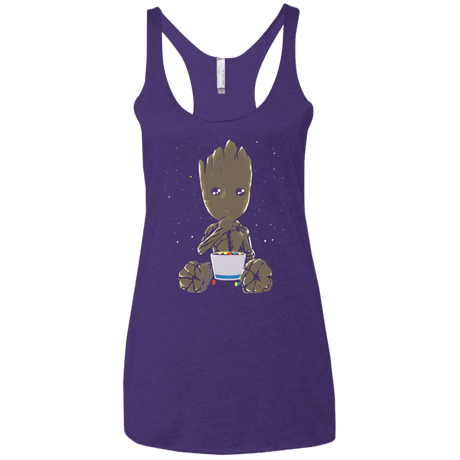 T-Shirts Purple / X-Small Eating Candies Women's Triblend Racerback Tank