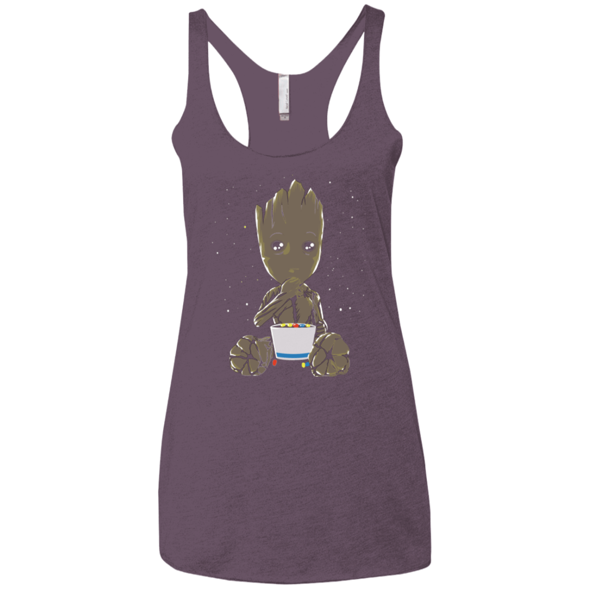T-Shirts Vintage Purple / X-Small Eating Candies Women's Triblend Racerback Tank