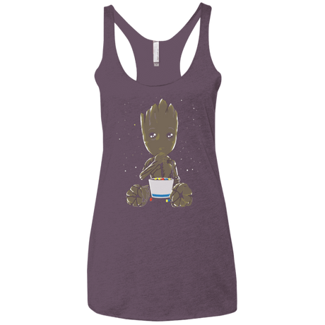T-Shirts Vintage Purple / X-Small Eating Candies Women's Triblend Racerback Tank