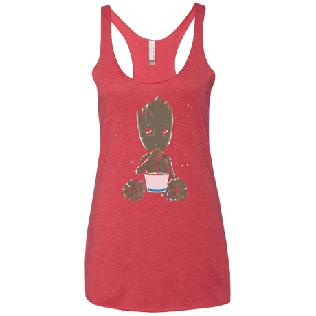 T-Shirts Vintage Red / X-Small Eating Candies Women's Triblend Racerback Tank