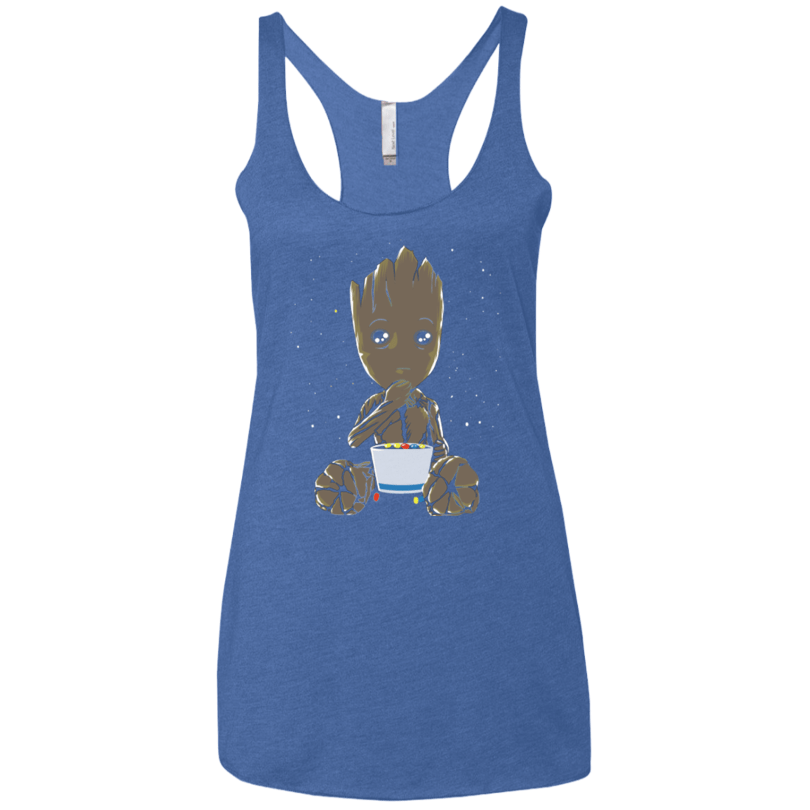 T-Shirts Vintage Royal / X-Small Eating Candies Women's Triblend Racerback Tank