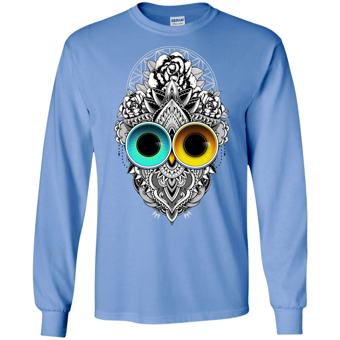 T-Shirts Carolina Blue / S Eclipse Men's Long Sleeve T-Shirt
