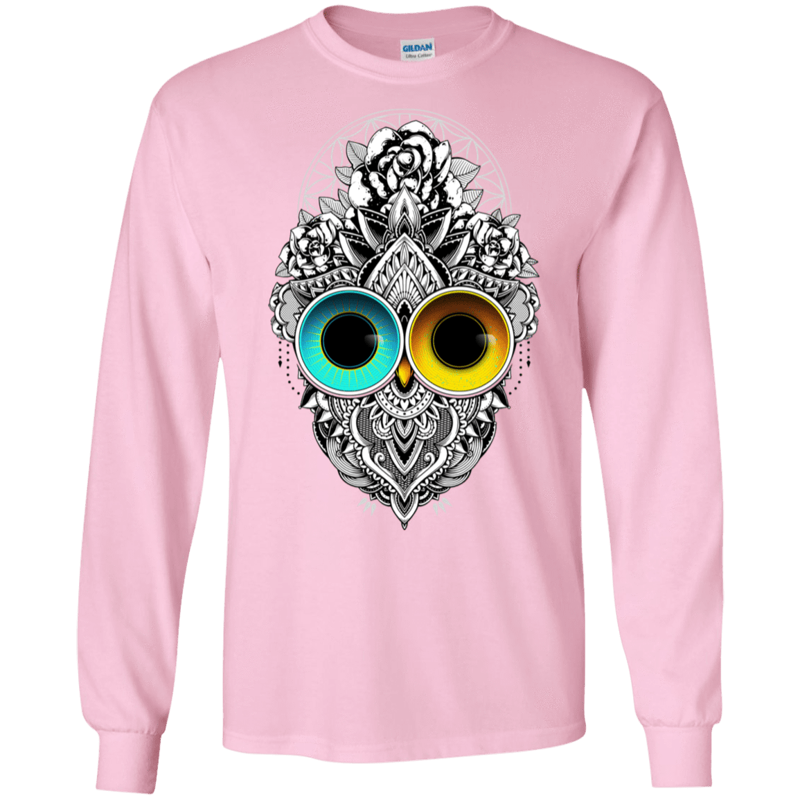 T-Shirts Light Pink / S Eclipse Men's Long Sleeve T-Shirt