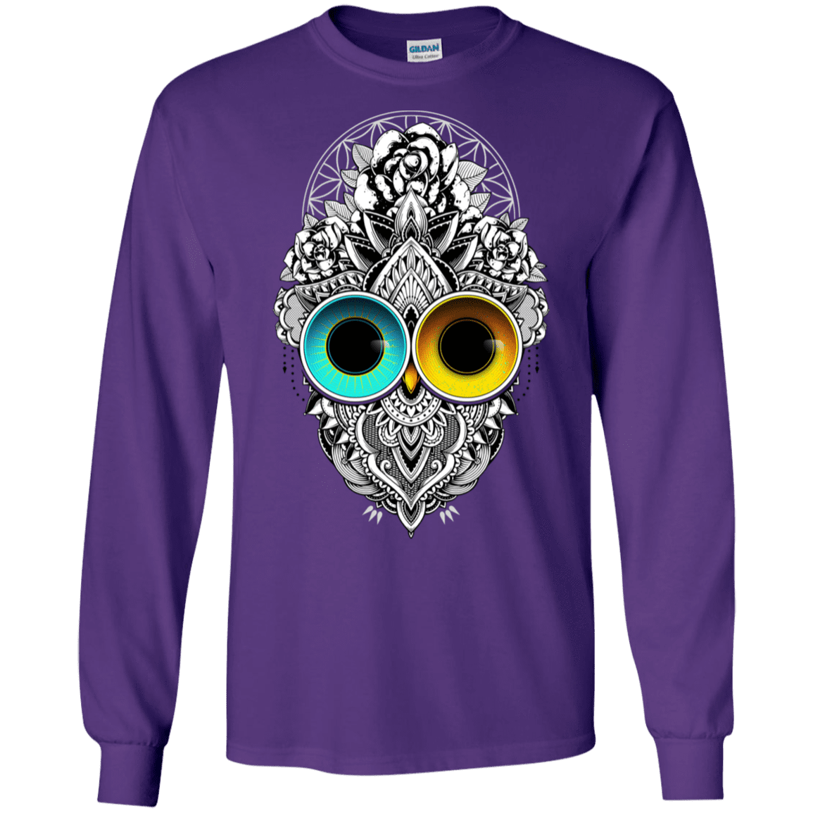 T-Shirts Purple / S Eclipse Men's Long Sleeve T-Shirt