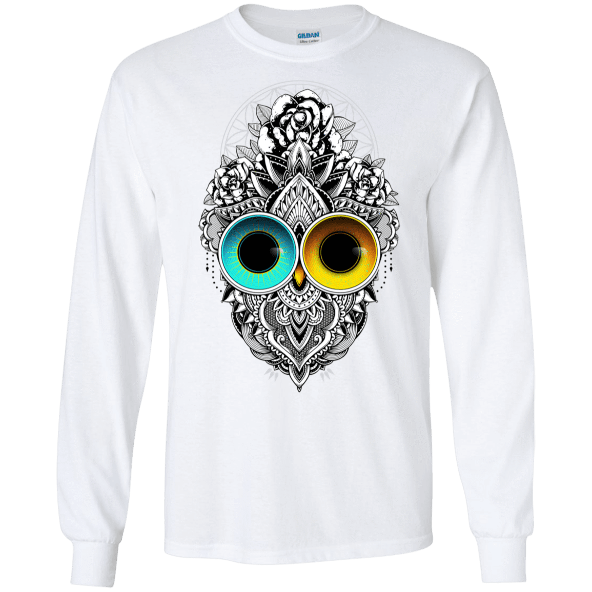 T-Shirts White / S Eclipse Men's Long Sleeve T-Shirt