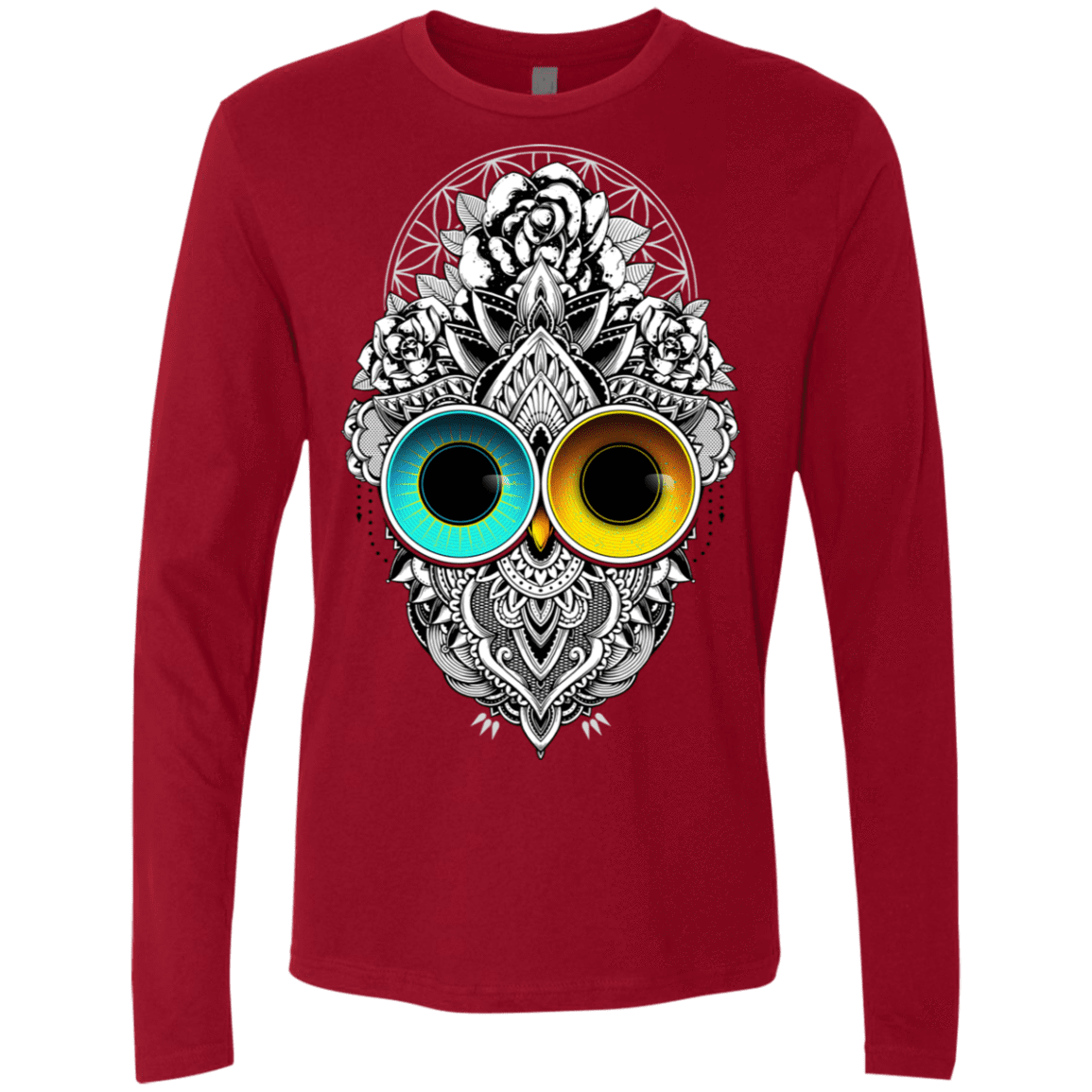 T-Shirts Cardinal / S Eclipse Men's Premium Long Sleeve