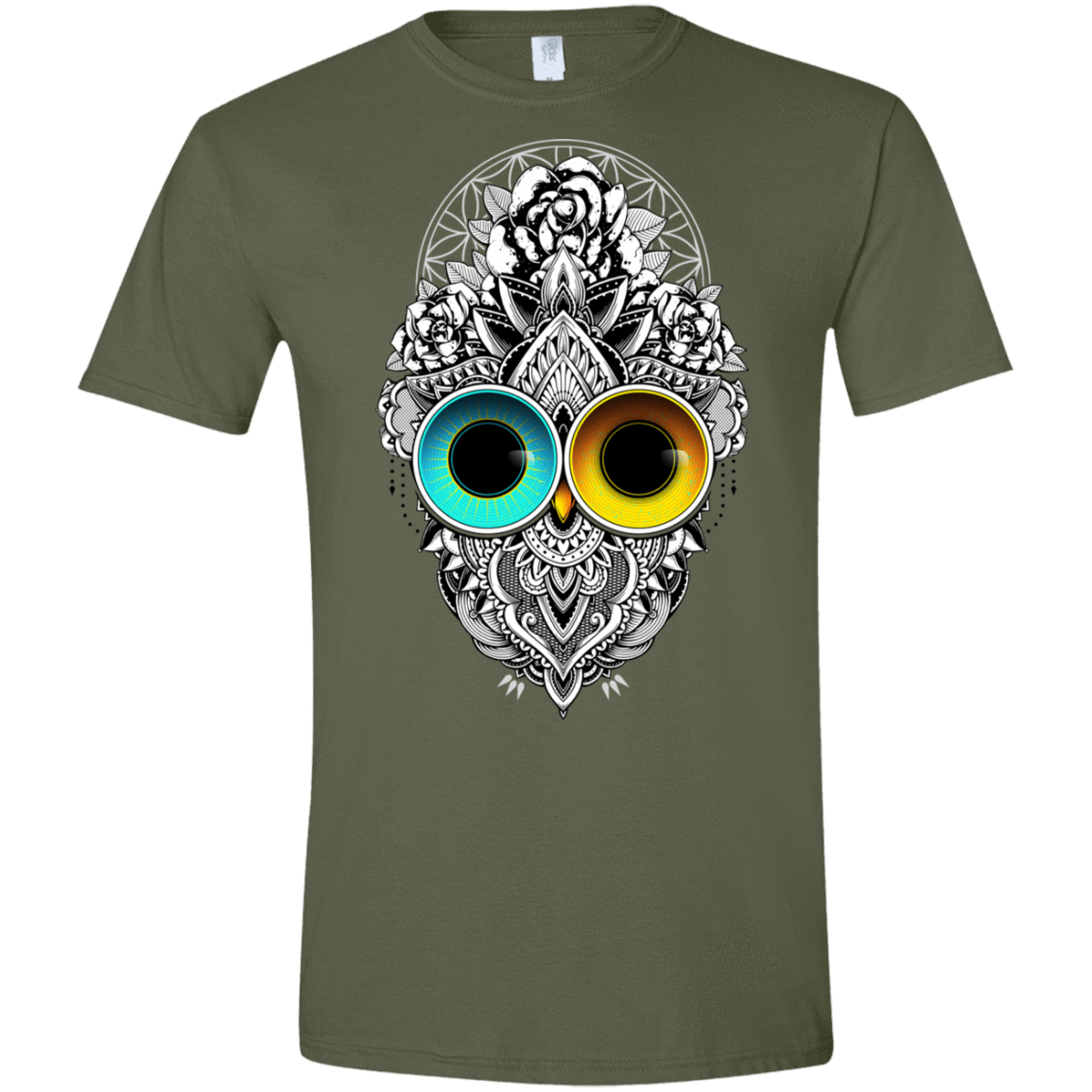 T-Shirts Military Green / S Eclipse Men's Semi-Fitted Softstyle