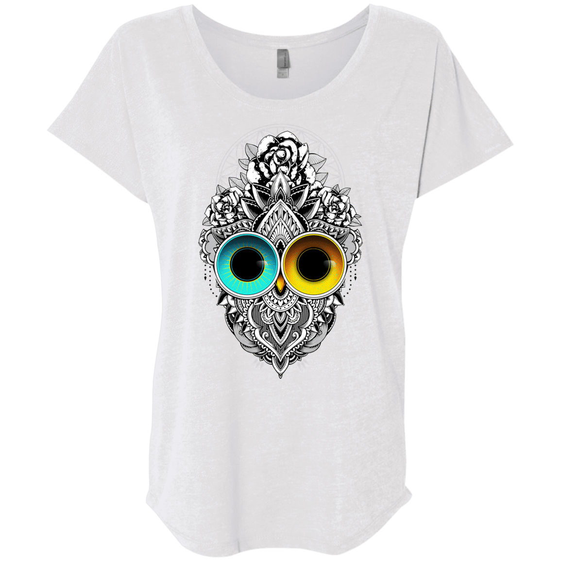 T-Shirts Heather White / X-Small Eclipse Triblend Dolman Sleeve