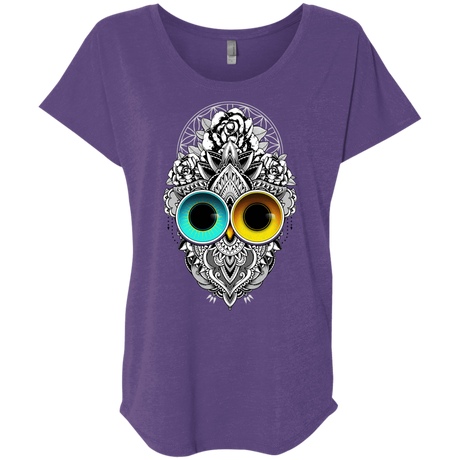 T-Shirts Purple Rush / X-Small Eclipse Triblend Dolman Sleeve