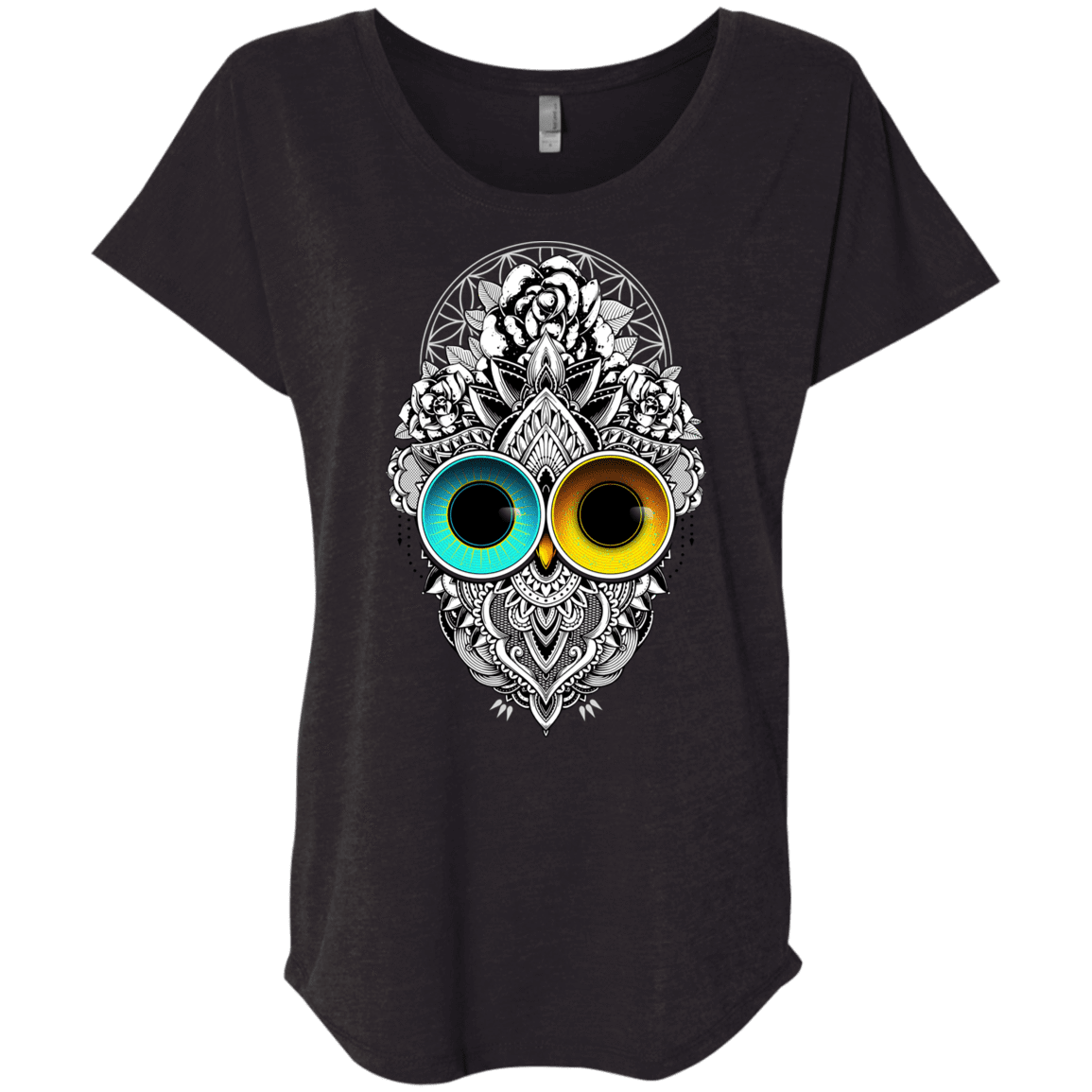 T-Shirts Vintage Black / X-Small Eclipse Triblend Dolman Sleeve