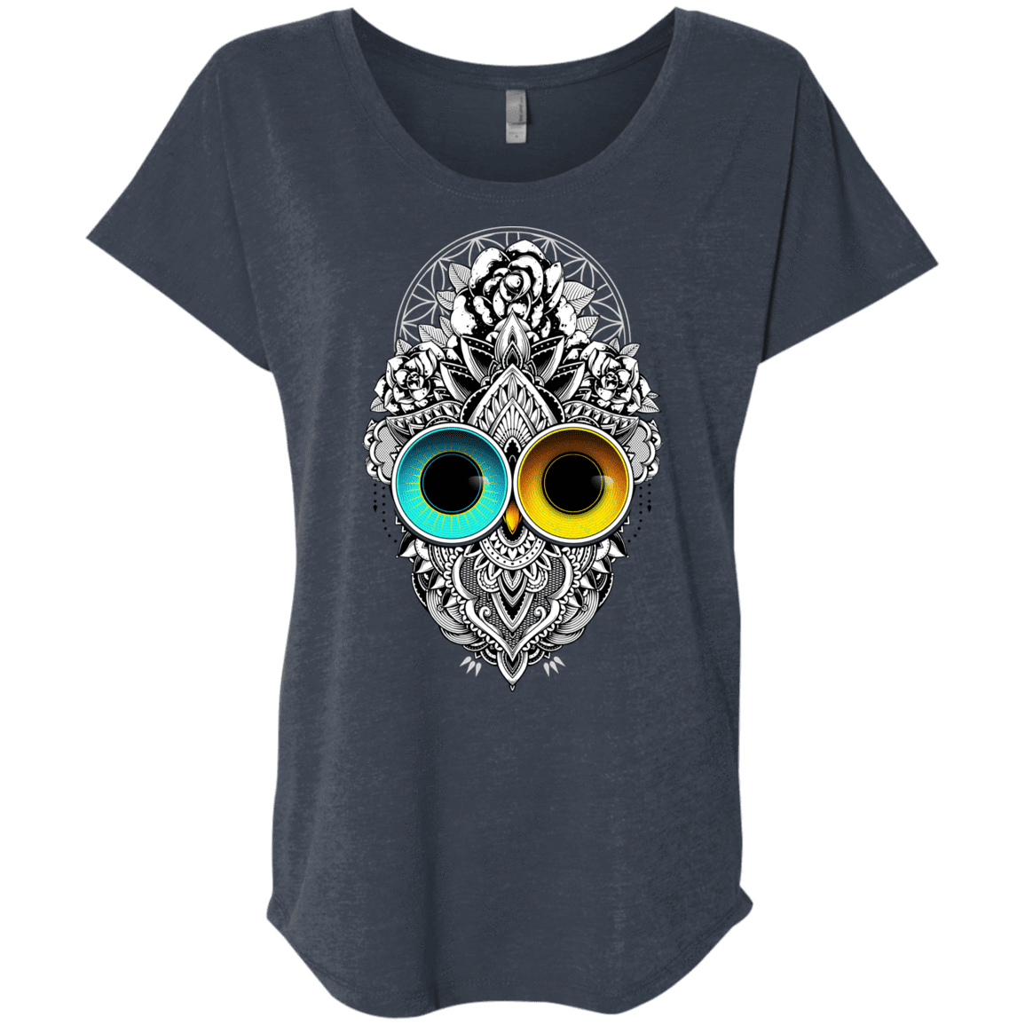 T-Shirts Vintage Navy / X-Small Eclipse Triblend Dolman Sleeve