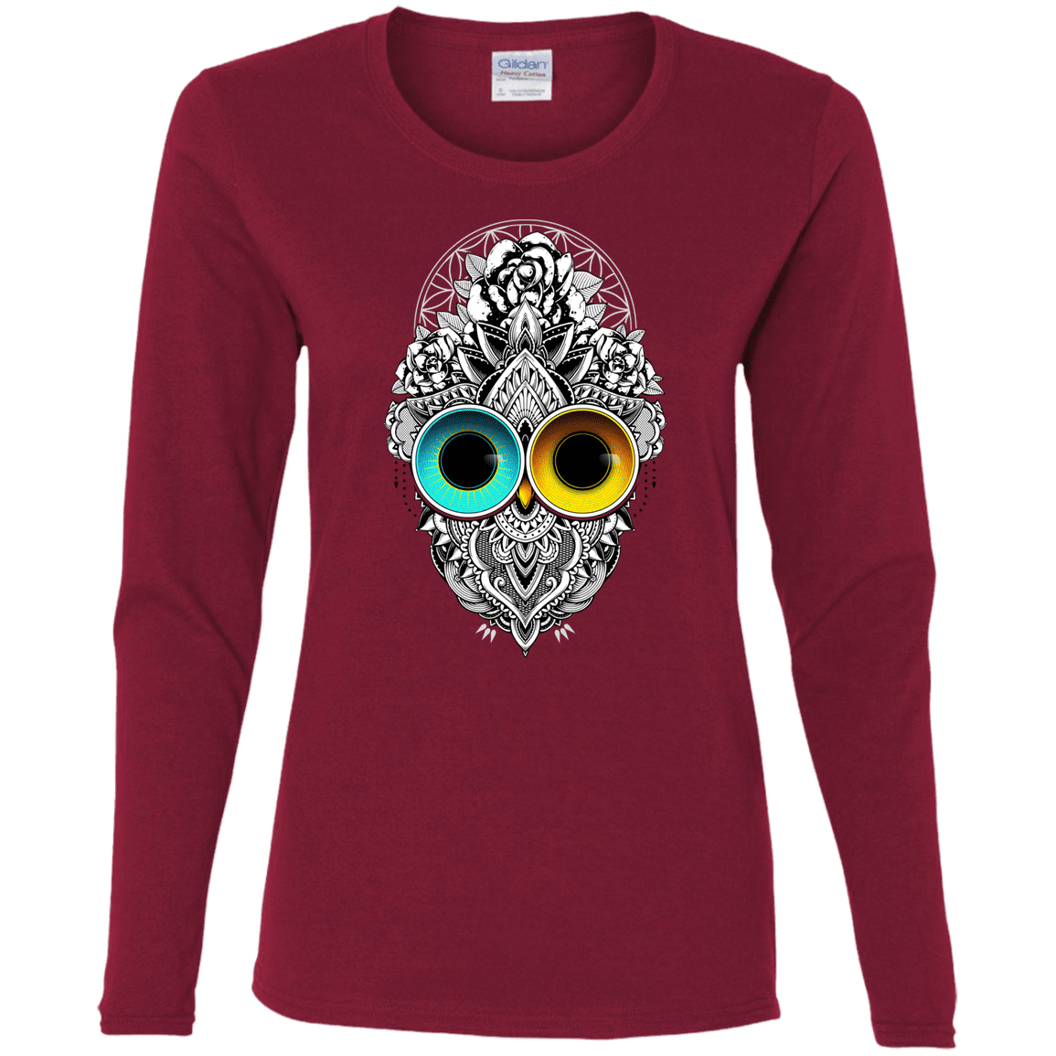 T-Shirts Cardinal / S Eclipse Women's Long Sleeve T-Shirt