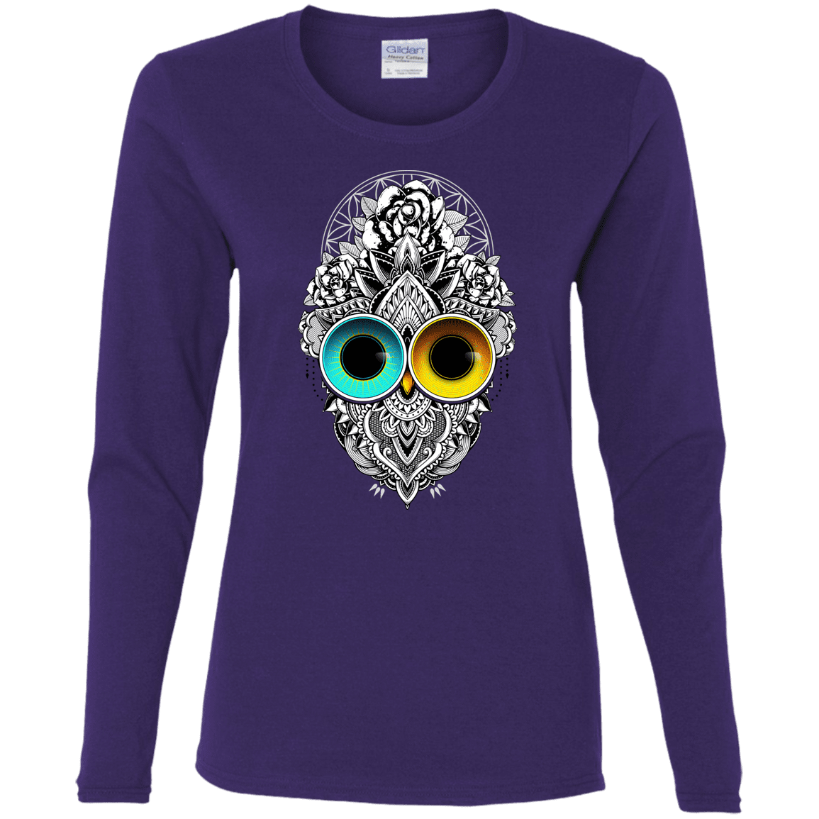 T-Shirts Purple / S Eclipse Women's Long Sleeve T-Shirt