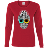 T-Shirts Red / S Eclipse Women's Long Sleeve T-Shirt