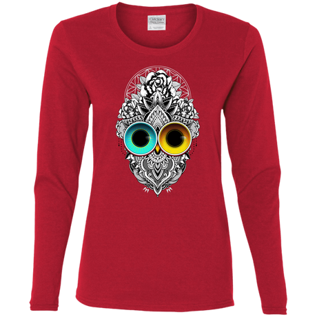 T-Shirts Red / S Eclipse Women's Long Sleeve T-Shirt