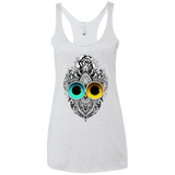 T-Shirts Heather White / X-Small Eclipse Women's Triblend Racerback Tank