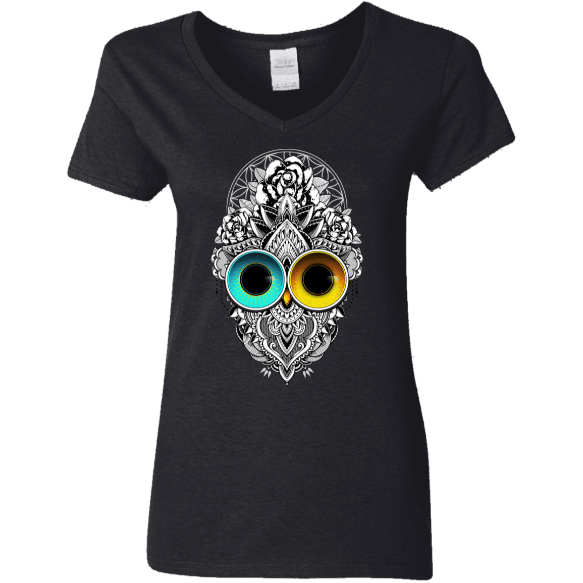 T-Shirts Black / S Eclipse Women's V-Neck T-Shirt