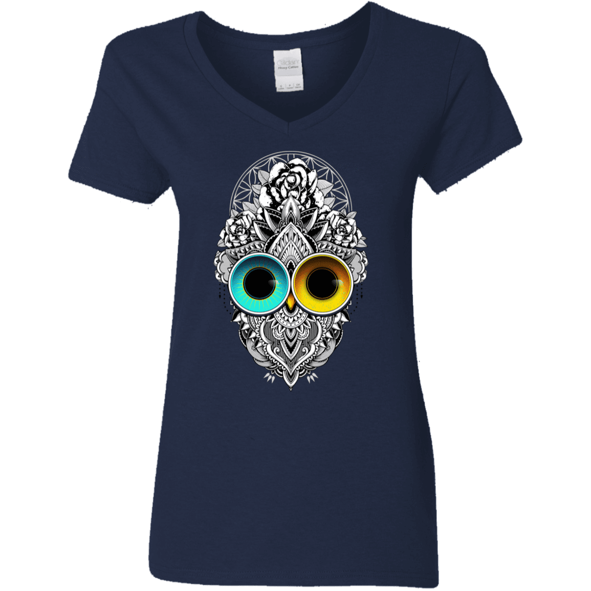 T-Shirts Navy / S Eclipse Women's V-Neck T-Shirt