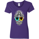 T-Shirts Purple / S Eclipse Women's V-Neck T-Shirt