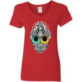 T-Shirts Red / S Eclipse Women's V-Neck T-Shirt