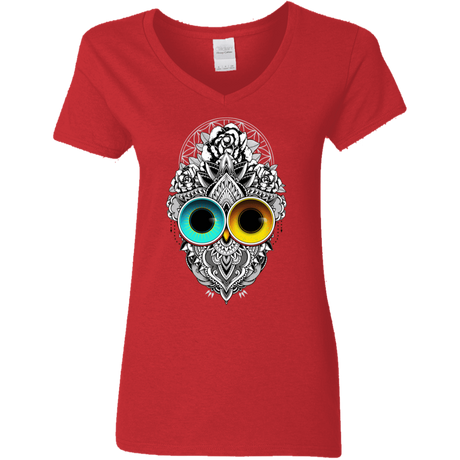 T-Shirts Red / S Eclipse Women's V-Neck T-Shirt