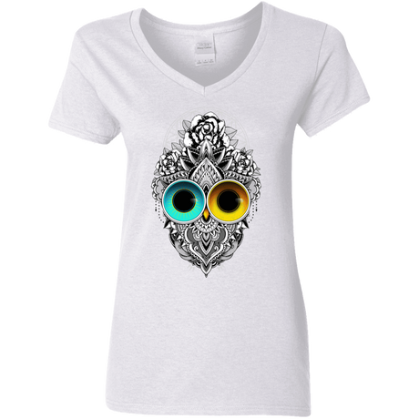 T-Shirts White / S Eclipse Women's V-Neck T-Shirt