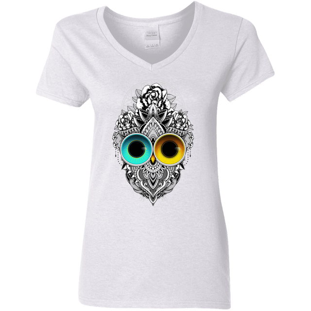 T-Shirts White / S Eclipse Women's V-Neck T-Shirt