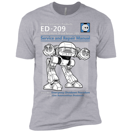 T-Shirts Heather Grey / YXS ED209 SERVICE & REPAIR MANUAL Boys Premium T-Shirt