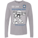 T-Shirts Heather Grey / Small ED209 SERVICE & REPAIR MANUAL Men's Premium Long Sleeve