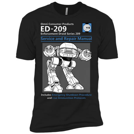 T-Shirts Black / X-Small ED209 SERVICE & REPAIR MANUAL Men's Premium T-Shirt