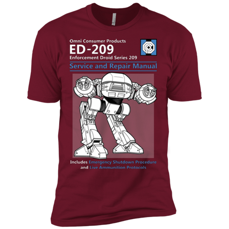 T-Shirts Cardinal / X-Small ED209 SERVICE & REPAIR MANUAL Men's Premium T-Shirt