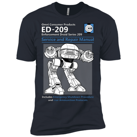 T-Shirts Indigo / X-Small ED209 SERVICE & REPAIR MANUAL Men's Premium T-Shirt