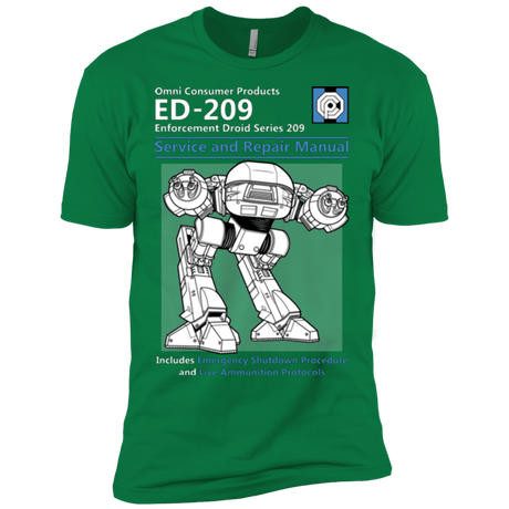 T-Shirts Kelly Green / X-Small ED209 SERVICE & REPAIR MANUAL Men's Premium T-Shirt
