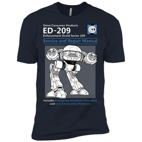 T-Shirts Midnight Navy / X-Small ED209 SERVICE & REPAIR MANUAL Men's Premium T-Shirt