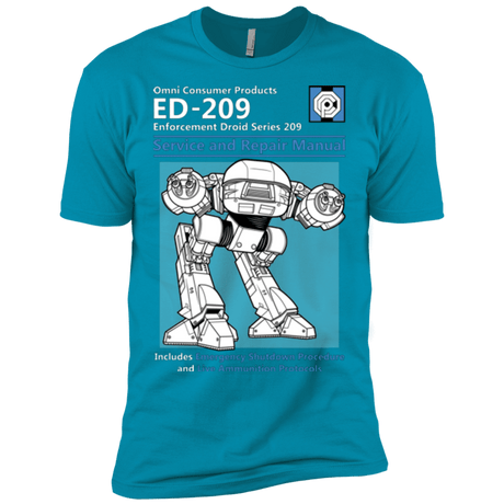 T-Shirts Turquoise / X-Small ED209 SERVICE & REPAIR MANUAL Men's Premium T-Shirt
