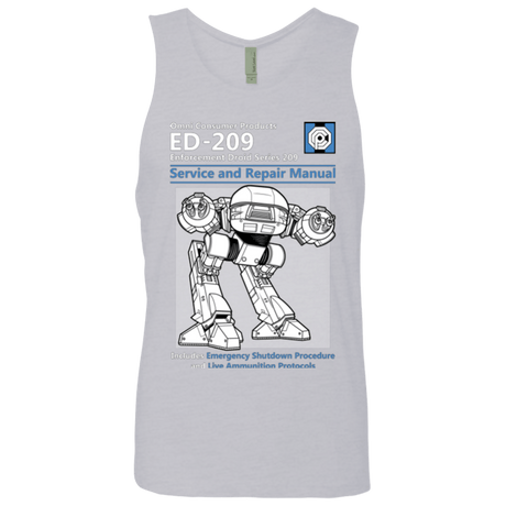 T-Shirts Heather Grey / Small ED209 SERVICE & REPAIR MANUAL Men's Premium Tank Top