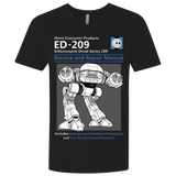 T-Shirts Black / X-Small ED209 SERVICE & REPAIR MANUAL Men's Premium V-Neck