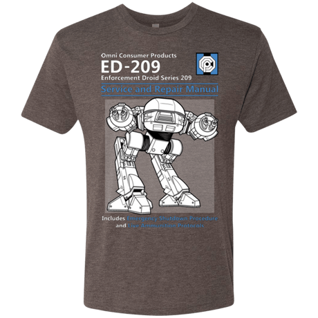 T-Shirts Macchiato / Small ED209 SERVICE & REPAIR MANUAL Men's Triblend T-Shirt