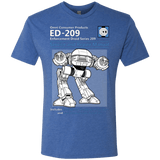 T-Shirts Vintage Royal / Small ED209 SERVICE & REPAIR MANUAL Men's Triblend T-Shirt