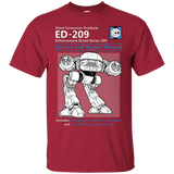 T-Shirts Cardinal / Small ED209 SERVICE & REPAIR MANUAL T-Shirt