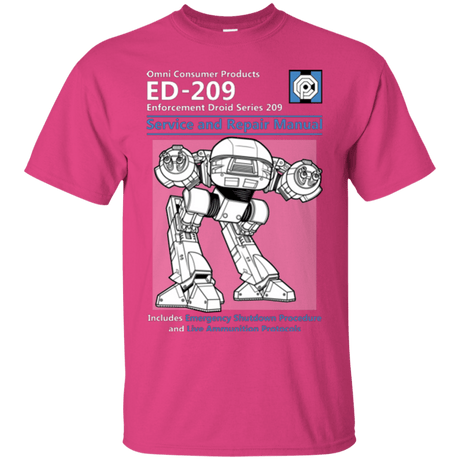 T-Shirts Heliconia / Small ED209 SERVICE & REPAIR MANUAL T-Shirt