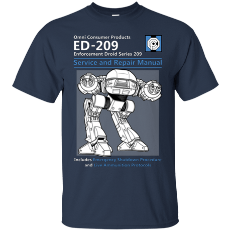 T-Shirts Navy / Small ED209 SERVICE & REPAIR MANUAL T-Shirt
