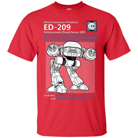 T-Shirts Red / Small ED209 SERVICE & REPAIR MANUAL T-Shirt