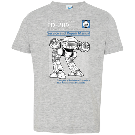 T-Shirts Heather / 2T ED209 SERVICE & REPAIR MANUAL Toddler Premium T-Shirt