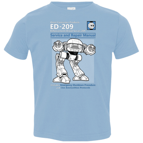 T-Shirts Light Blue / 2T ED209 SERVICE & REPAIR MANUAL Toddler Premium T-Shirt
