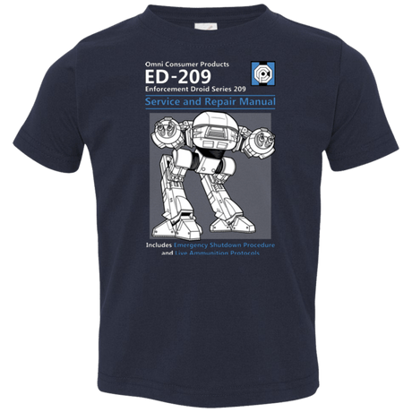 T-Shirts Navy / 2T ED209 SERVICE & REPAIR MANUAL Toddler Premium T-Shirt