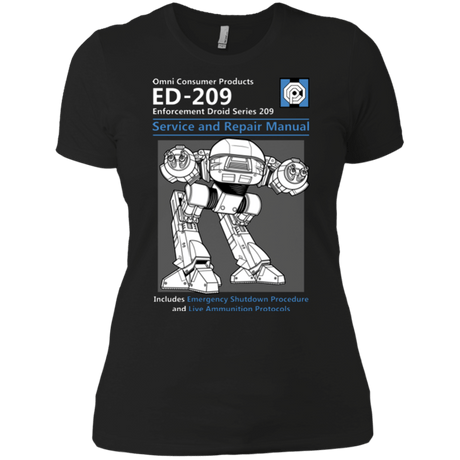 T-Shirts Black / X-Small ED209 SERVICE & REPAIR MANUAL Women's Premium T-Shirt