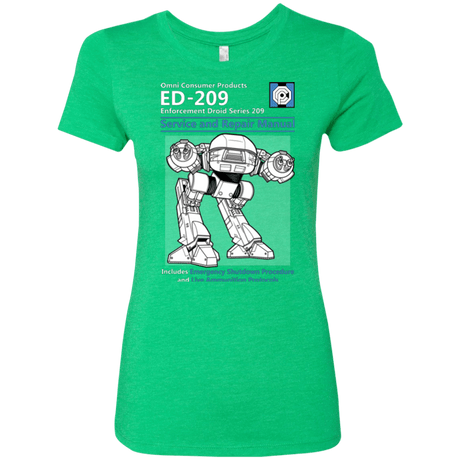 T-Shirts Envy / Small ED209 SERVICE & REPAIR MANUAL Women's Triblend T-Shirt